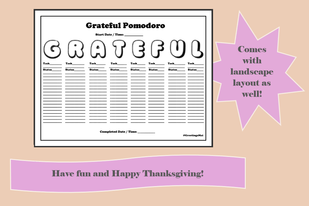 Grateful Pomodoro